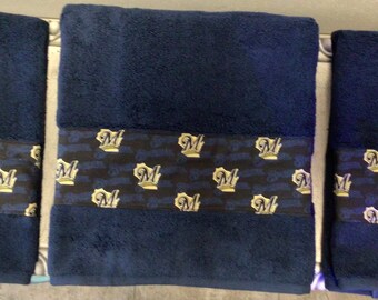 Milwaukee Brewers Hand Towels and Bath Towel