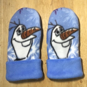 Kids Frozen Print Fleece Mittens