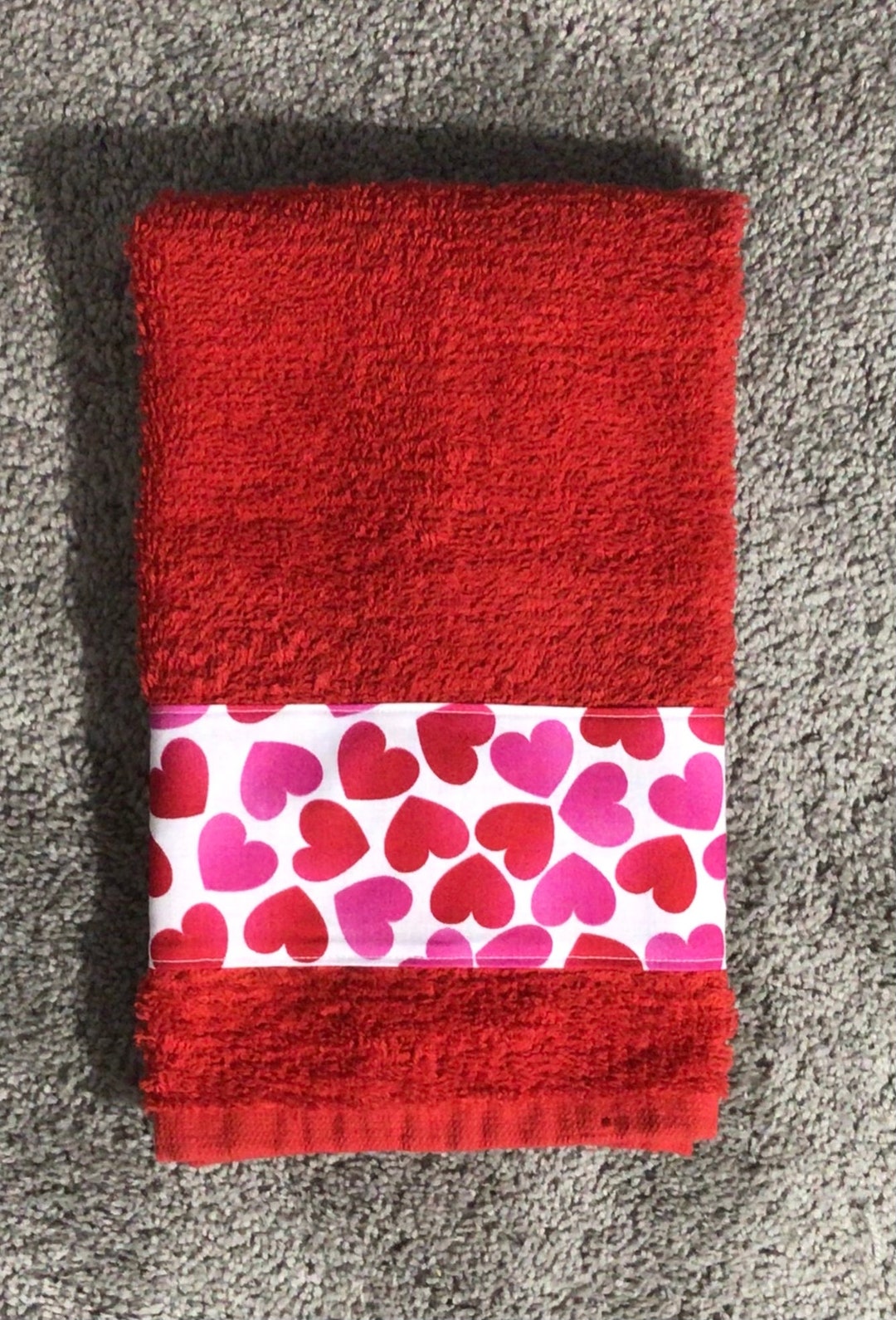 Valentine Hand Towel - Etsy