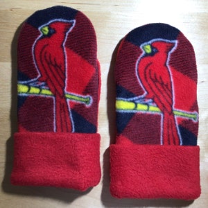 St. Louis Cardinals  Adult Fleece Mittens