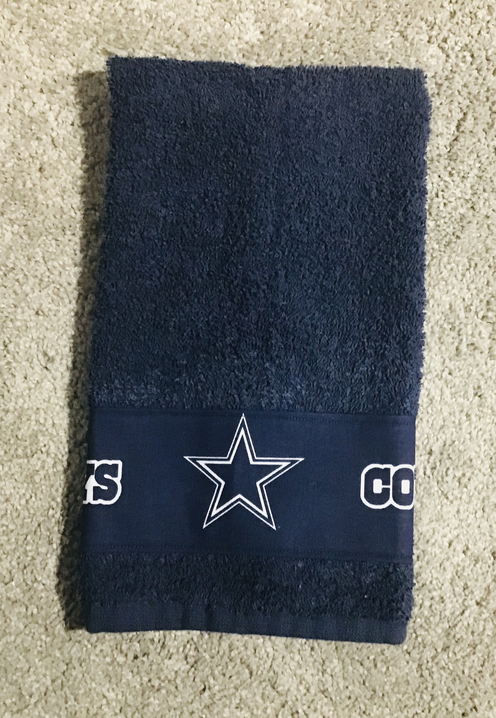 Dallas Cowboys Hand Towel Etsy