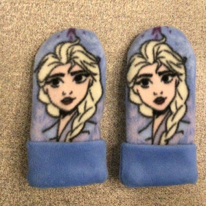Kids Frozen Print Fleece Mittens