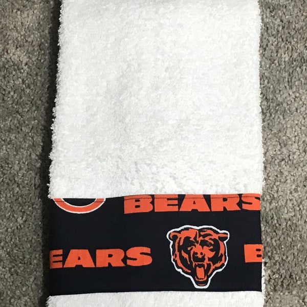 Chicago Bears Hand Towel Etsy