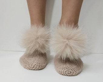 Slipper socks for women Slipper socks Slippers women Slippers knitted House slippers woman Ladies slippers Wool slippers women Gift for her