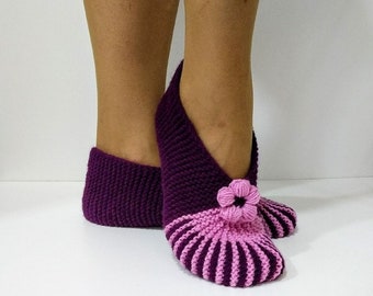 knitted slippers for sale