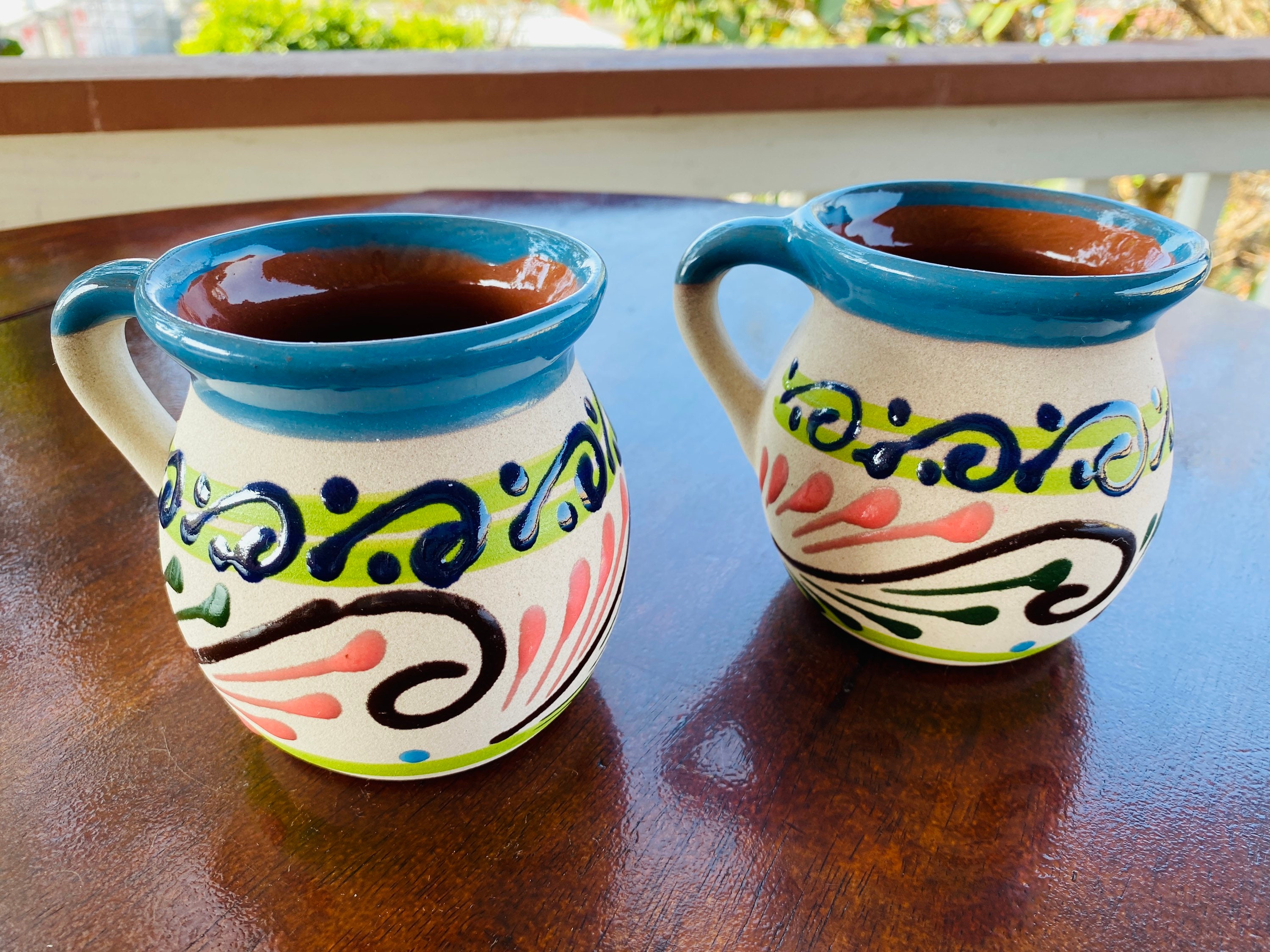 Pair of Mexican Jarrito Mugs 16 oz Etsy