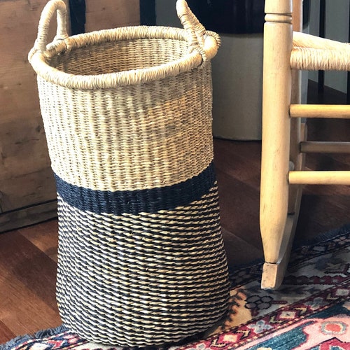 Umbrella Stand Basket Tall and Narrow Laundry Hamper Etsy
