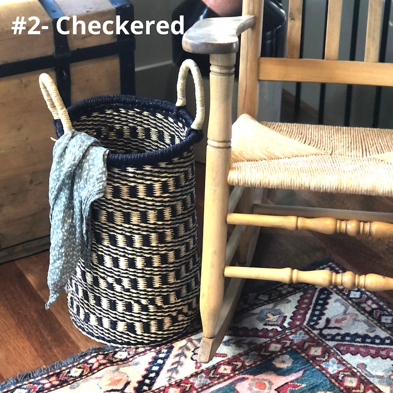 Tall Basket Narrow Laundry Hamper Laundry Basket for Small Etsy