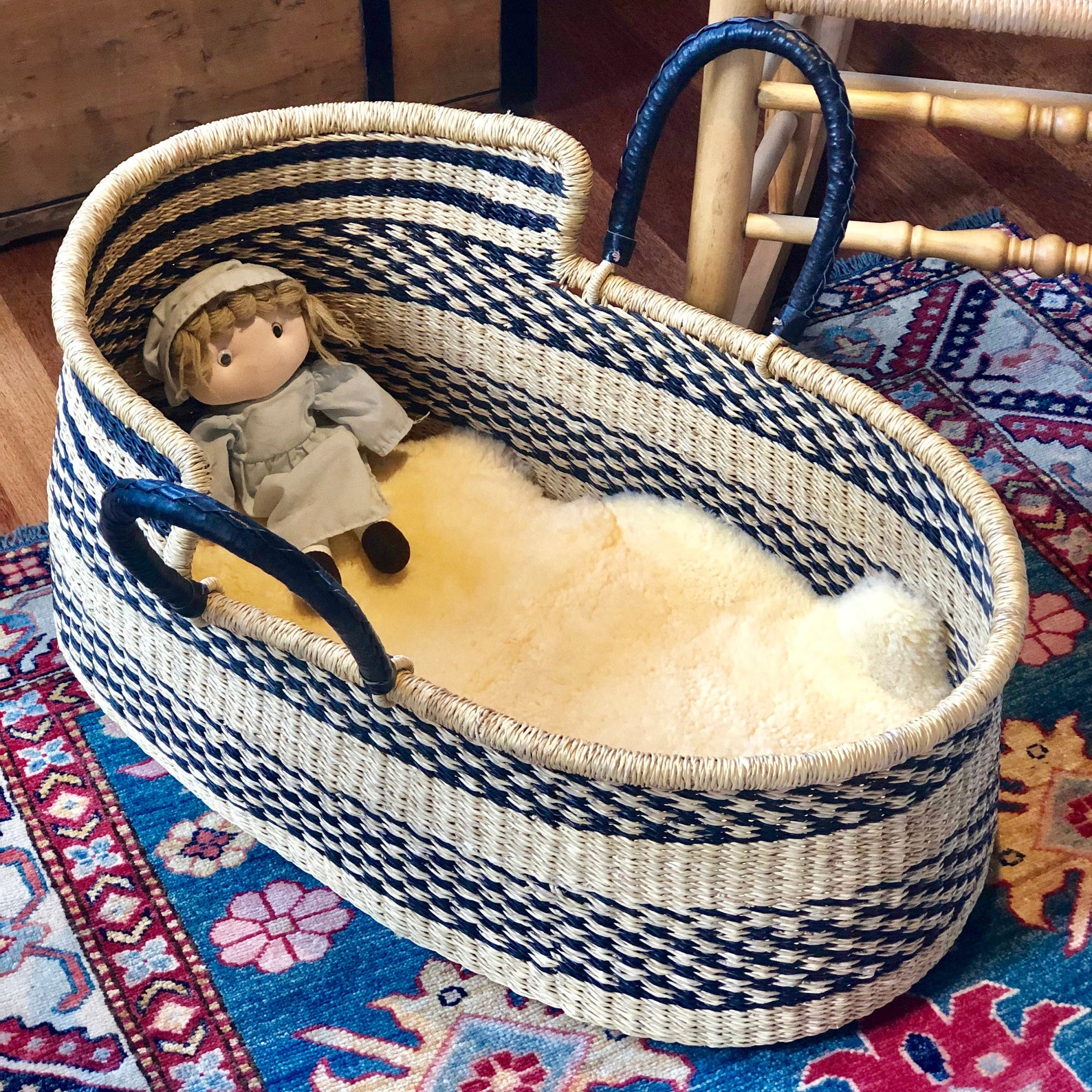 for Baby Moses Basket for Babies Bedside Sleeper Etsy