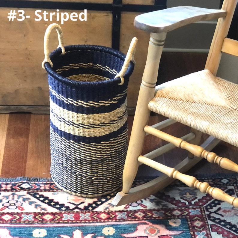 Tall Basket Narrow Laundry Hamper Laundry Basket for Small Etsy