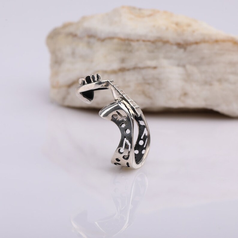 Men’s Skull Ring – 925 Sterling Silver Gothic Biker Band (Sizes 8-14) - View #6
