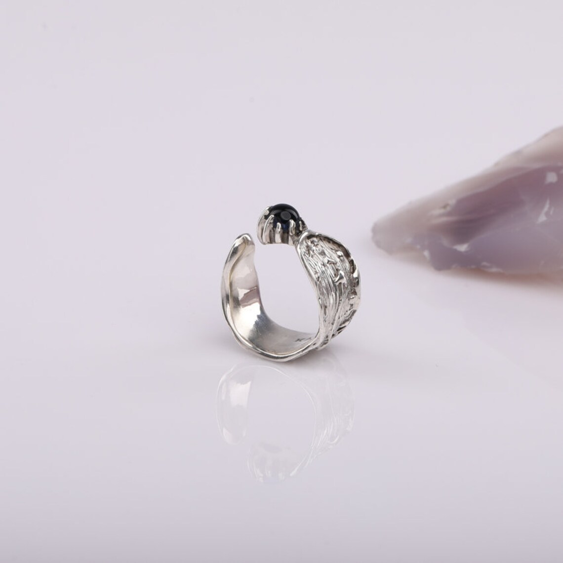 Daliinspired 925 Sterling Silver Ring Dali Clock Band Ring Etsy UK