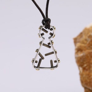 Screws Silver Necklace, Screw Jewelry, Creative Pendant