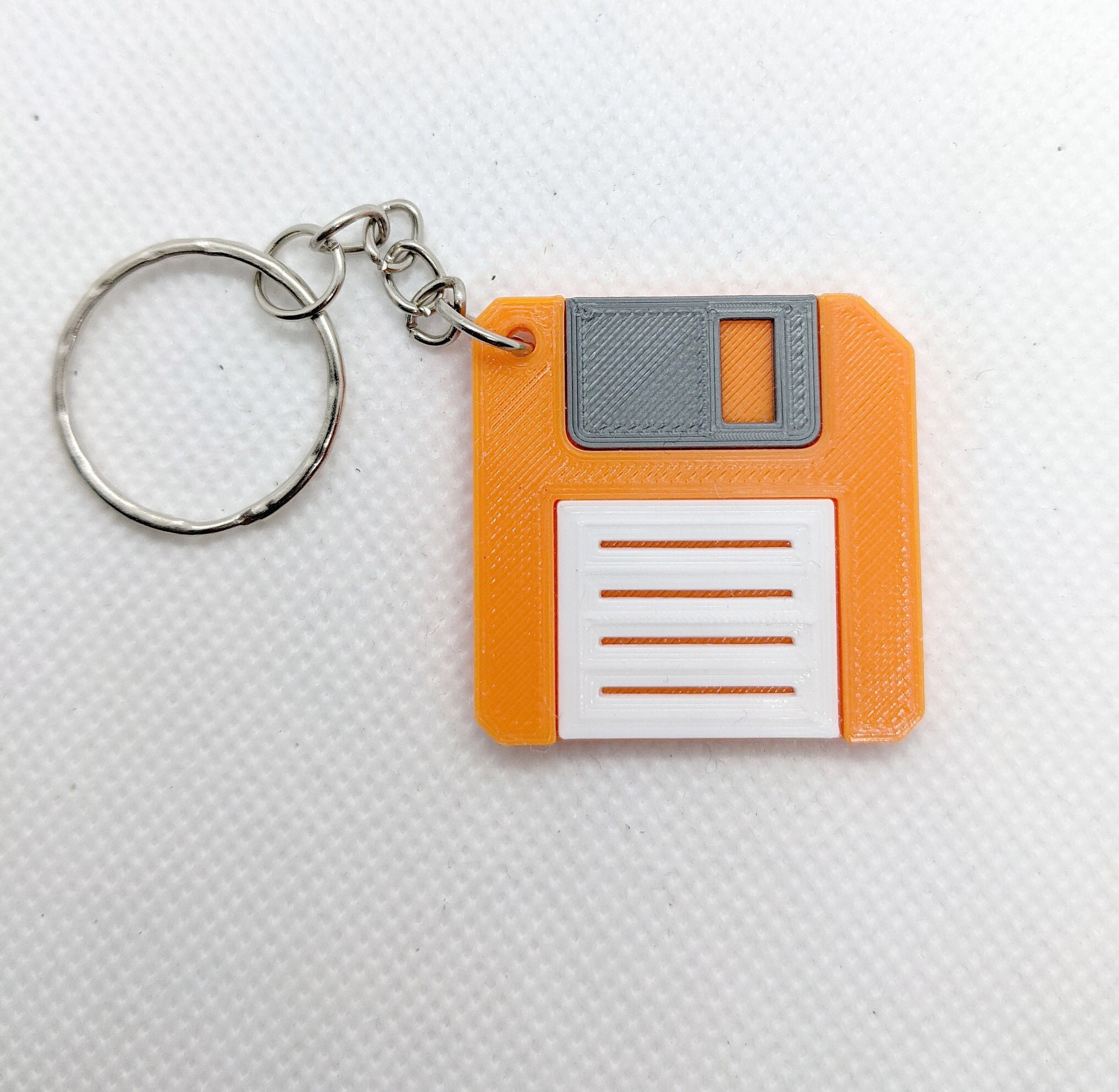 Floppy Disk Keychain 3D Printed Multiple Colors Novelty Etsy