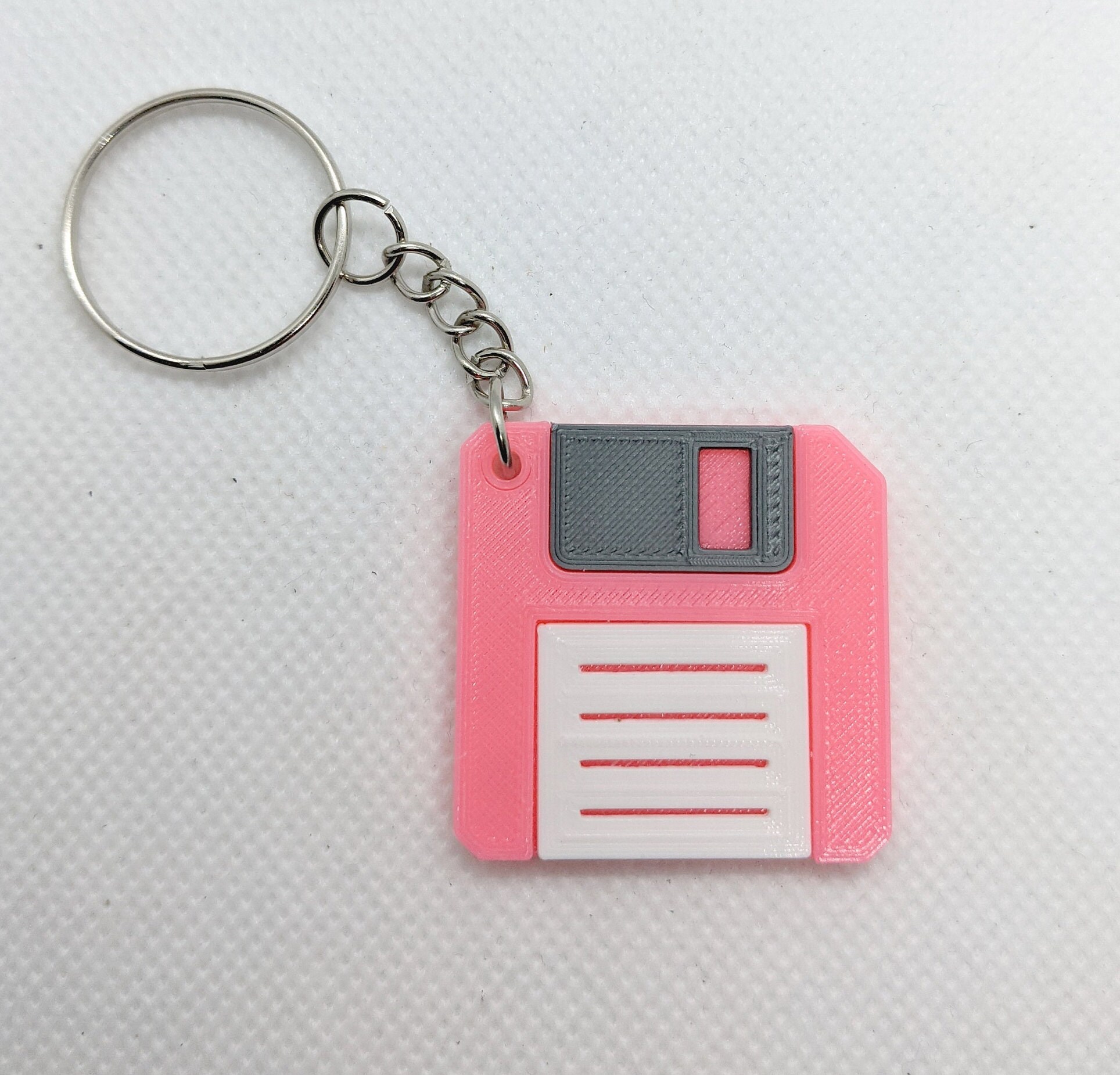 Floppy Disk Keychain 3D Printed Multiple Colors Novelty Etsy