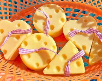 Cheese Candles, Say Cheese, Yui Brooklyn Candle, Food Candle, Coquette Candle, Candle Gift, Heart Cheese