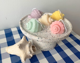 Conch Shell Shape Candle, Kawaii Candle, Home Decor Candle, Object Candle, Soy Wax Candle, Hand Poured Scented Candle, Room Decor