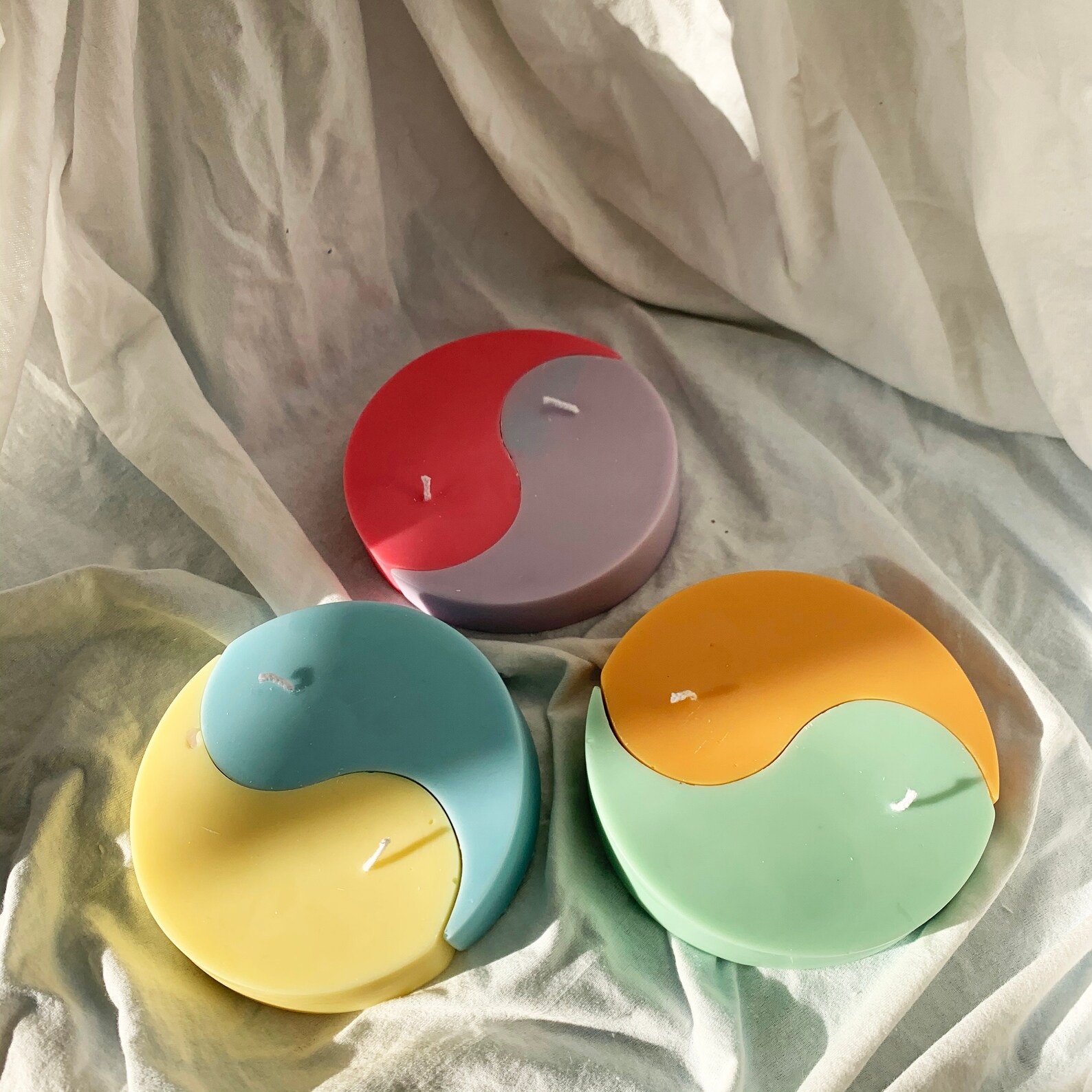 Yin Yang Shaped Soy Wax Candle YinYang Candle Hand poured Etsy