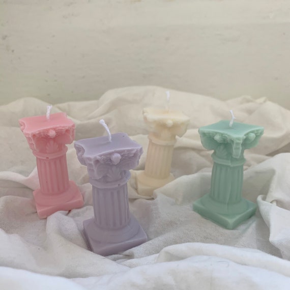 Roman pillar Shape Candle, Column Candle, Kawaii Candle, Home Decor Candle, Object Candle, Soy Wax Candle, Hand Poured Scented Candle