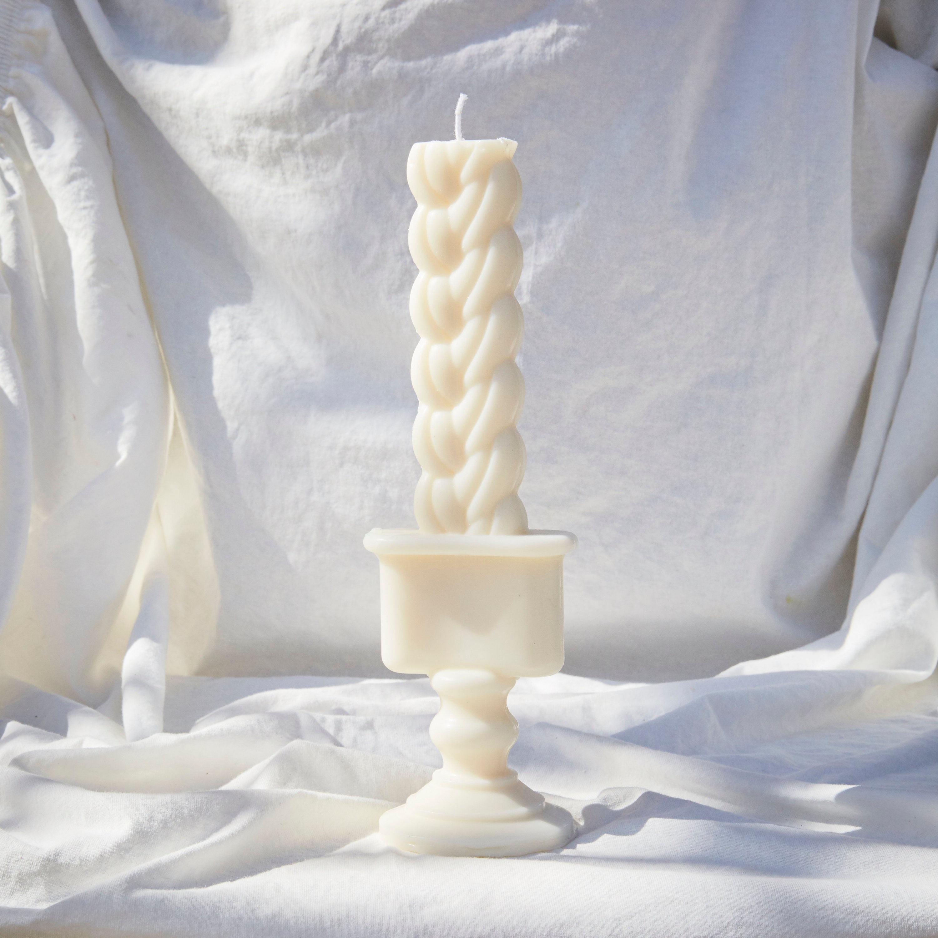 Twist Candle Twisted Shaped Candle Unique Pillar Candle Etsy