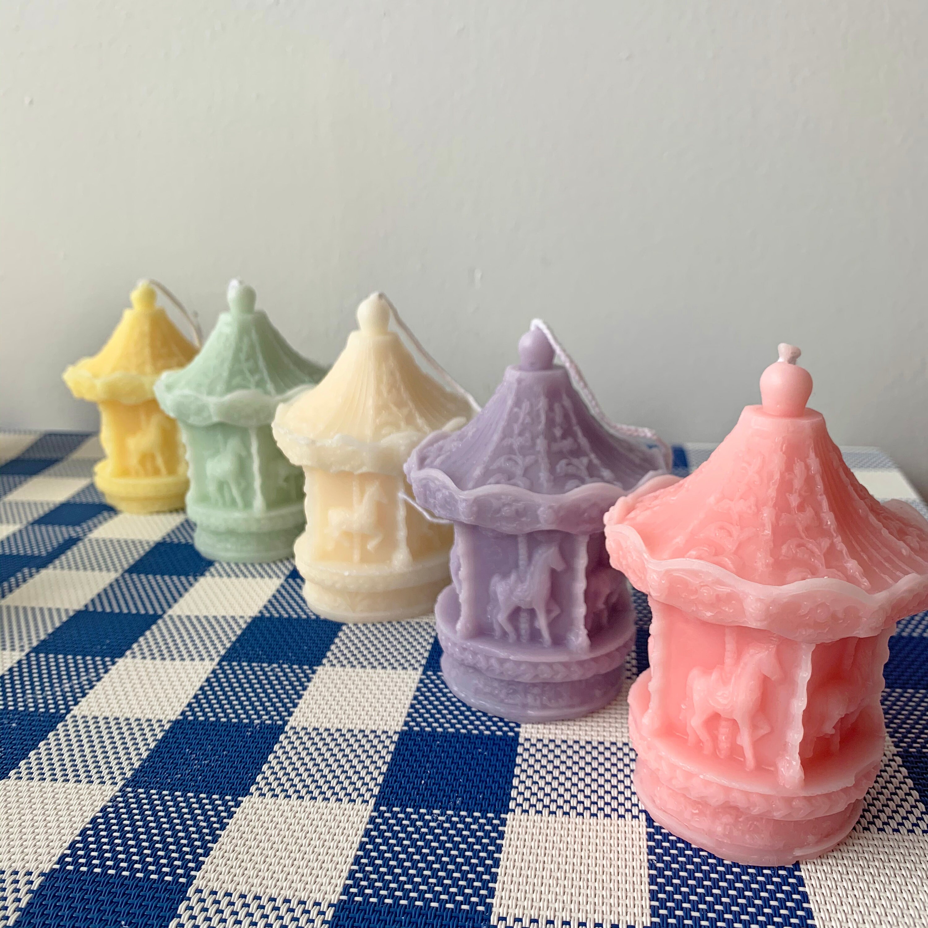Carousel Candle Merrygoround Candle Natural Soy Wax Etsy
