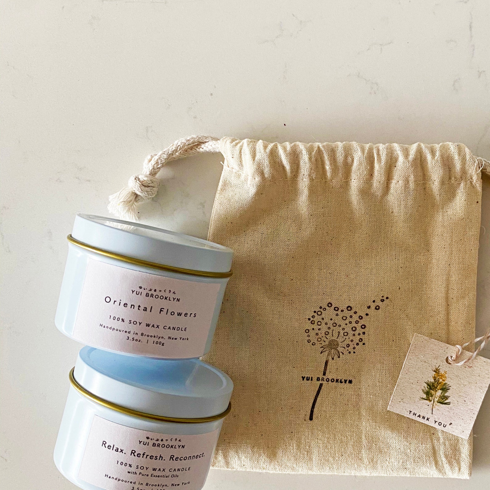 2pc Gift Set 4oz Signature Candle / Candle Gift Box / Candle Etsy