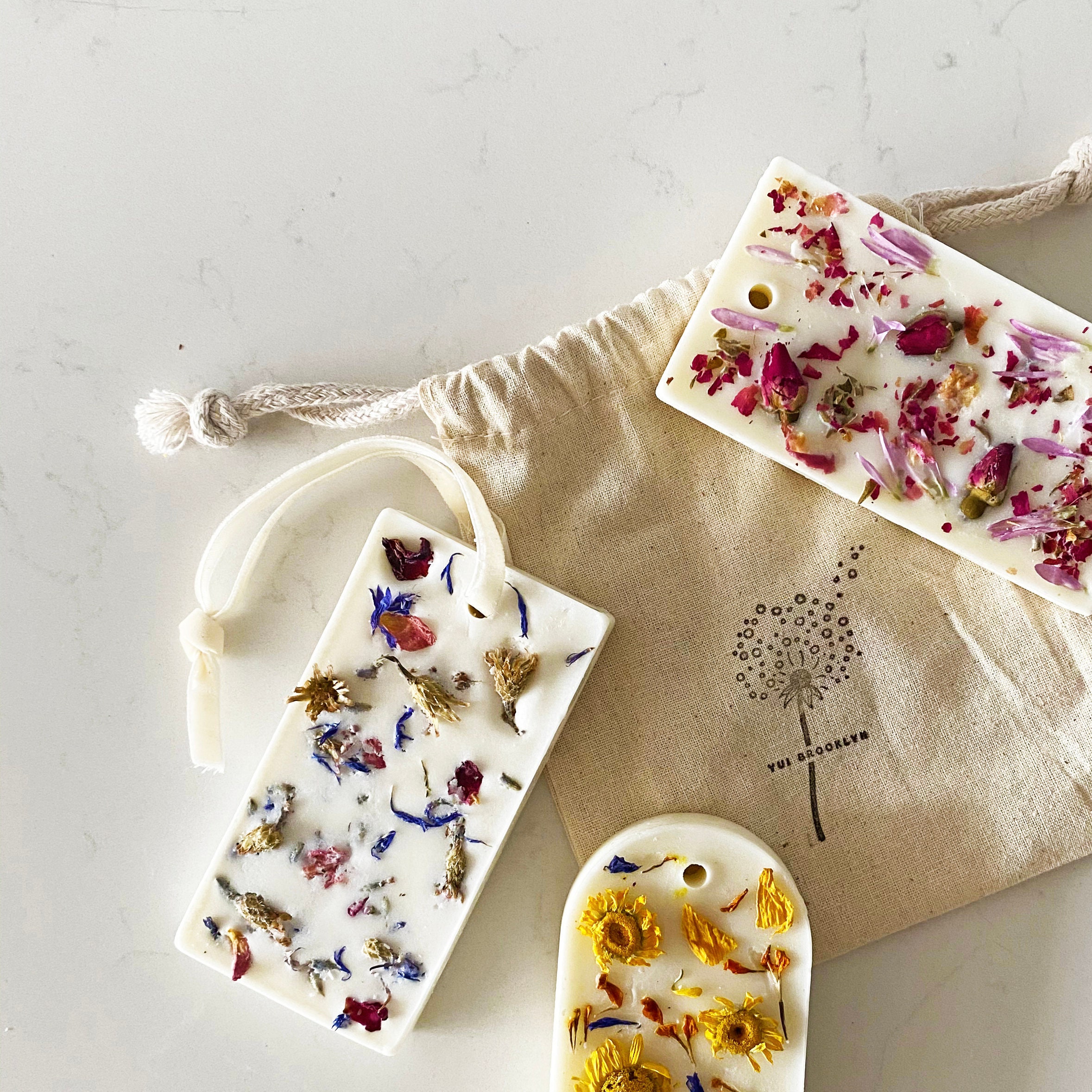 3 Botanical Soy Wax Tablet Gift Set/Scented Botanicals Wax Melts, Sachet, Room Freshener, Faveurs Nu