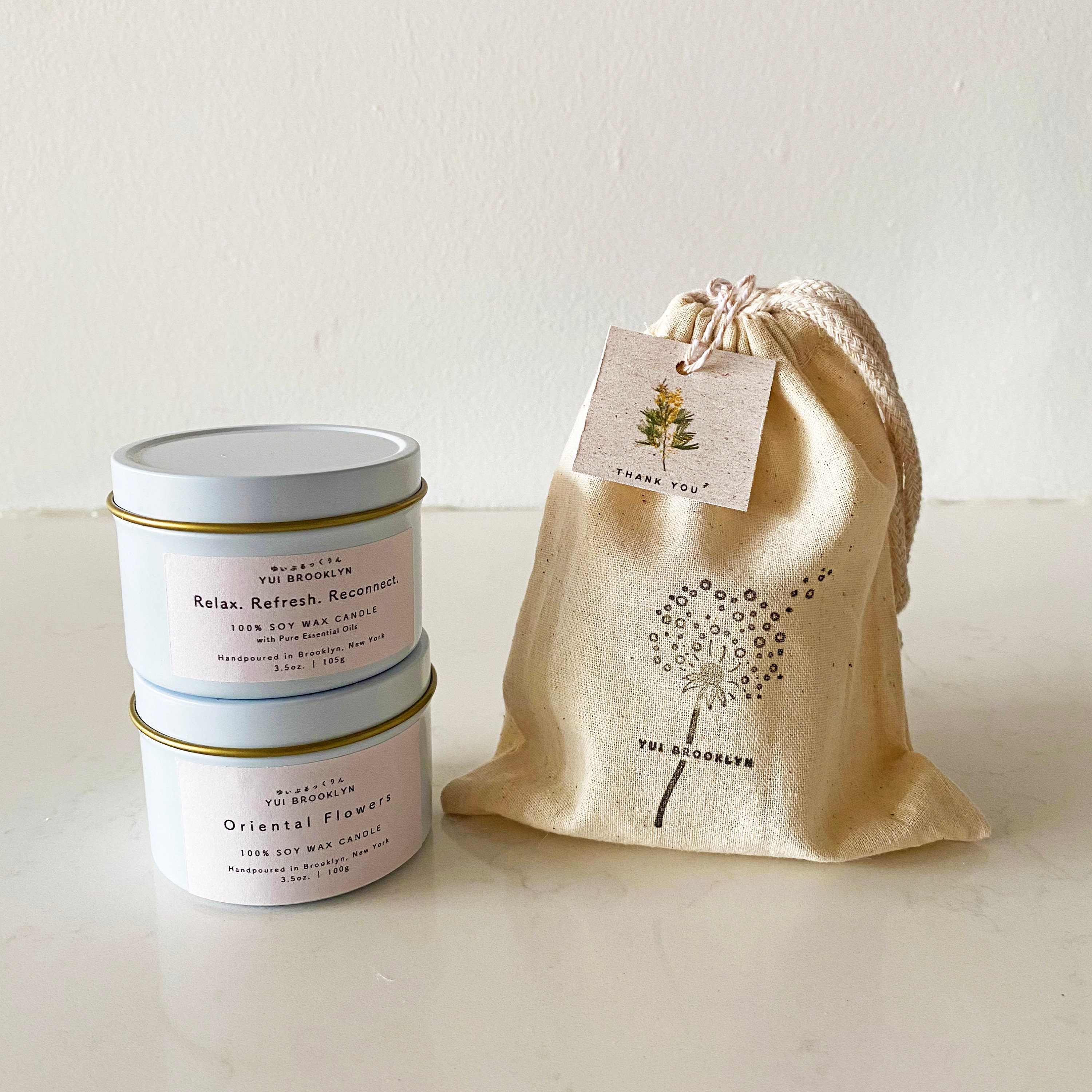 2pc Gift Set 4oz Signature Candle / Candle Gift Box / Candle Etsy