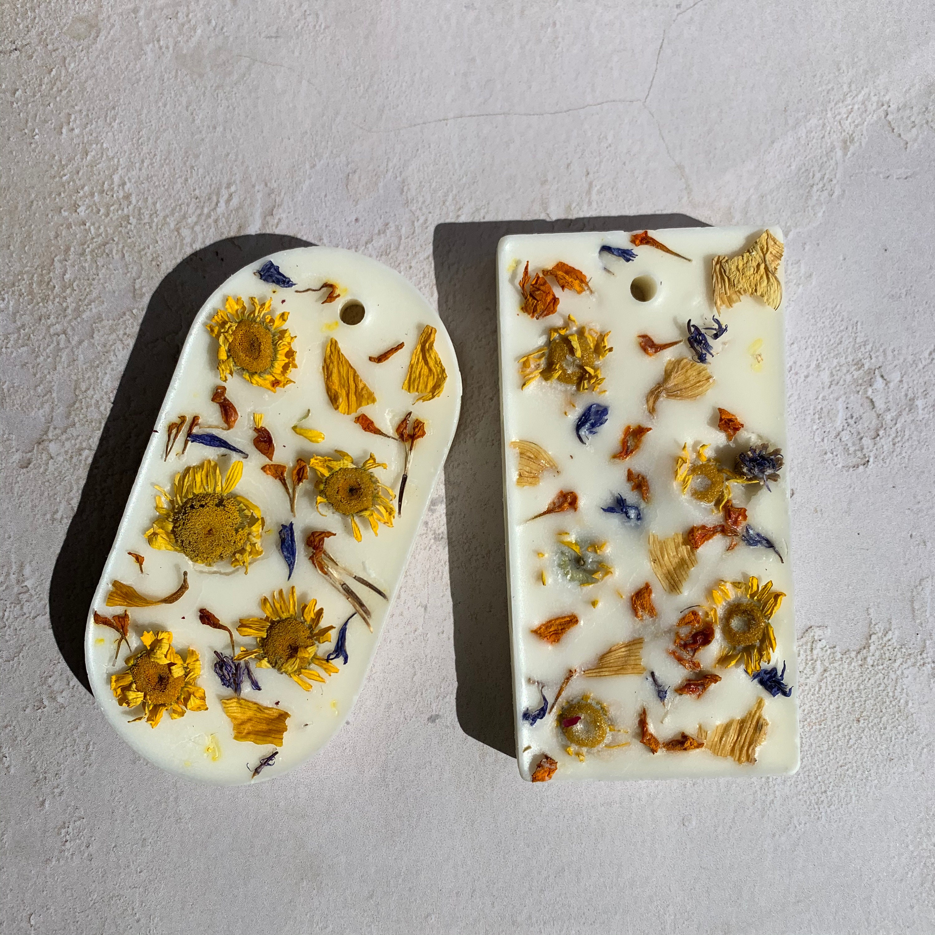 Tournesol Parfumé Botaniques Cire de Soja Tablette, Assainisseur d'air, Parfumée Fondante, Sachet Ci