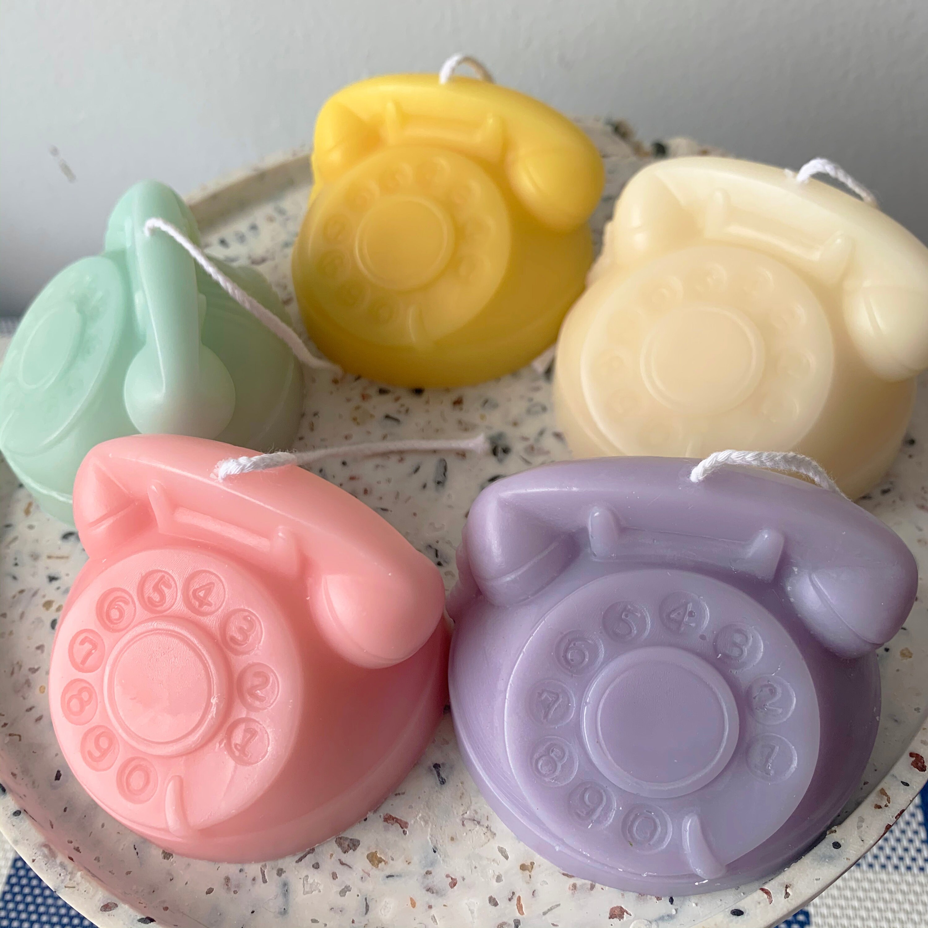 Retro Telephone Shape Candle Vintage Candle Kawaii Candle Etsy
