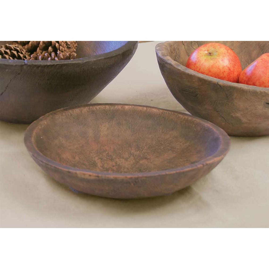 Shallow 9 Inch Bowl Primitive Oblong Bowl Decorative Bowl Etsy