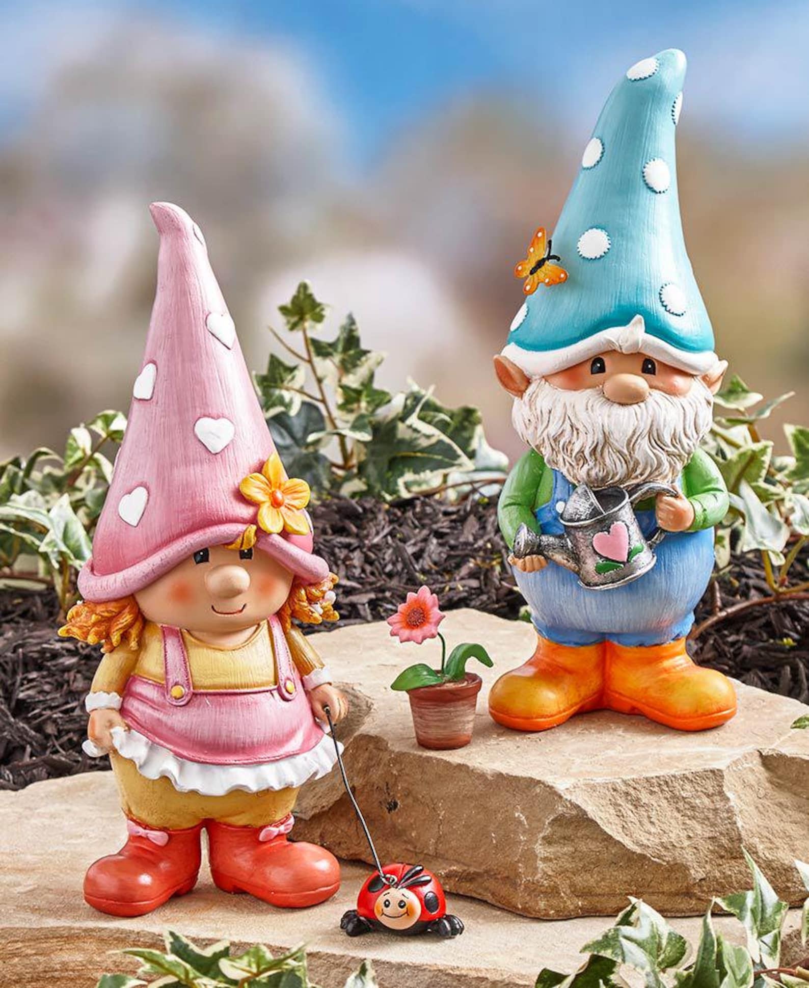 miniature gnome statues