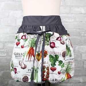 half apron to collect veggies