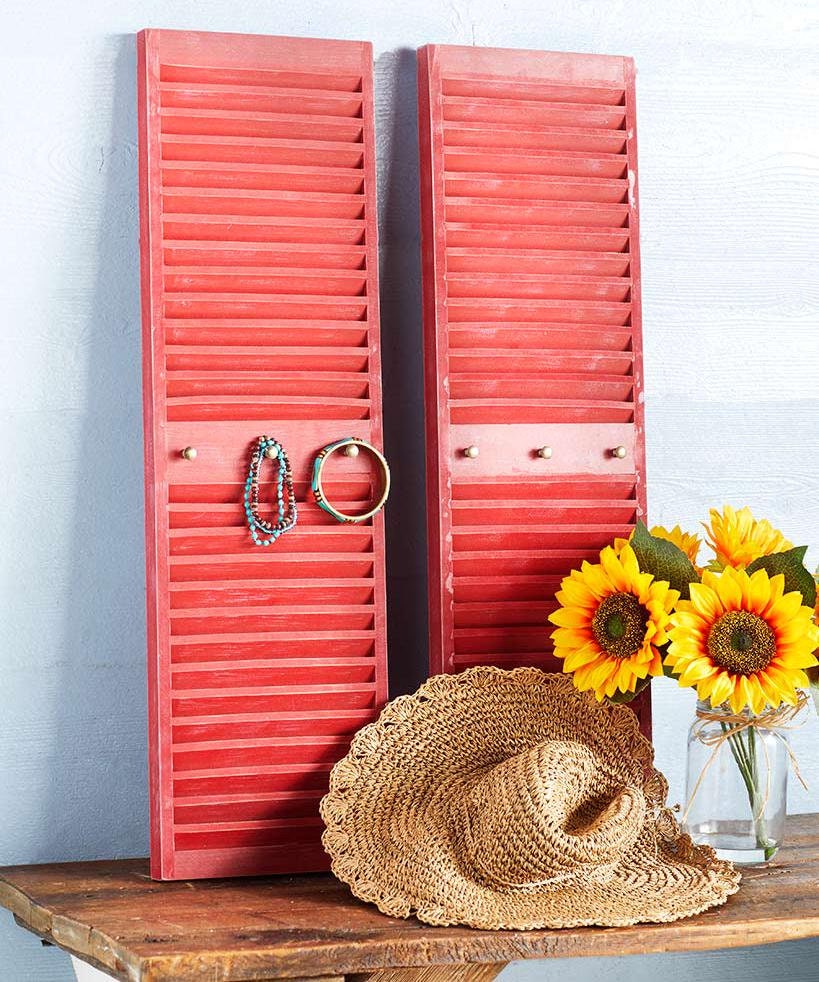 Rustic Farmhouse Shutter Wall Decor Wall Hanging Lean Etsy