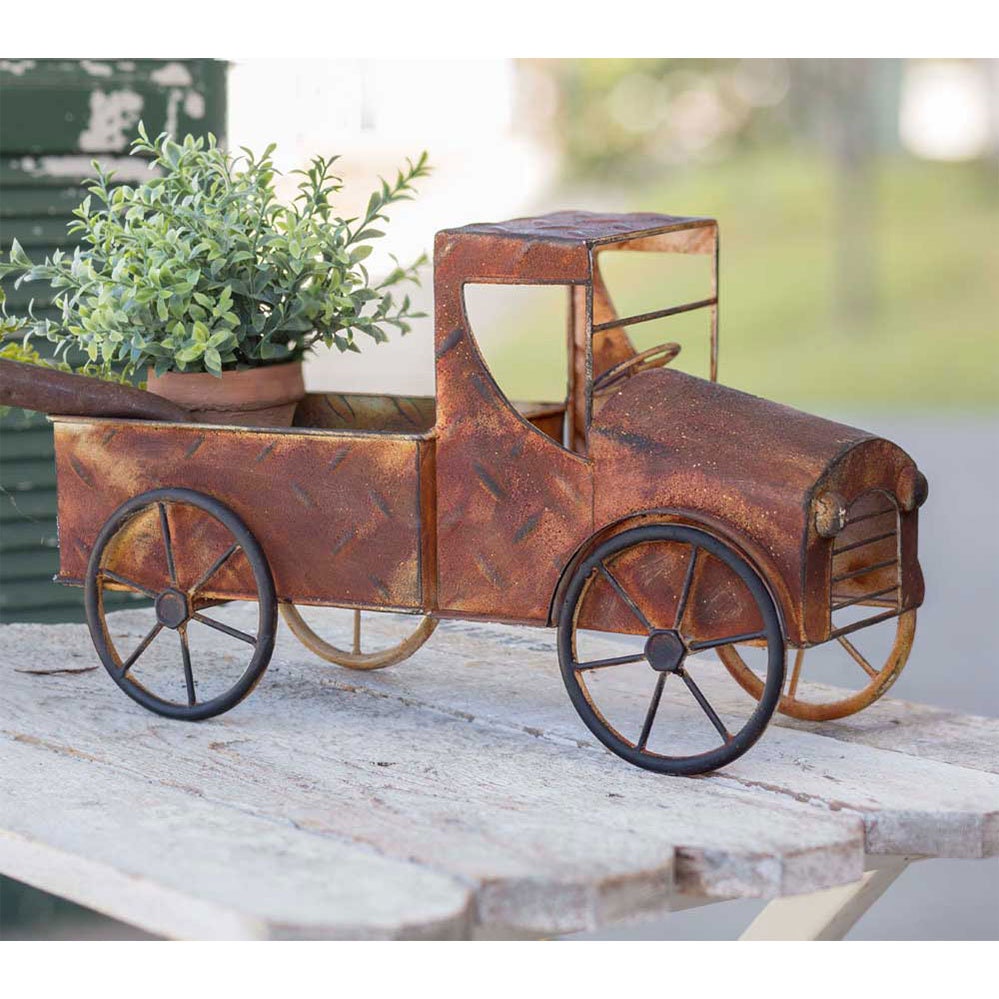 Rusty Pickup Truck Planter Metal Pots Containers Storage Etsy