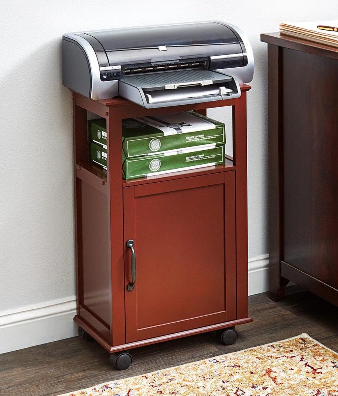 Rolling Printer Stands With A Shelf Paper And Etsy