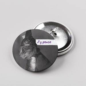Pin button, pinback buttons, badge, magnet, fridge magnet, loving gift, button gift, Pinback, vintage pinback, cat gift