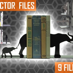 8 Shelf Book Shelf design dxf svg template vector files Laser cut files Laser cut wood Cut file Laser cut file svg Laser