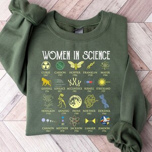 Woman In Science Sweatshirt, Science Shirt, trendy shirt, Preppy Aesthetic Shirt, Scientist Sweatshirts,Girl Scientist Hoodie,Scientist Gift