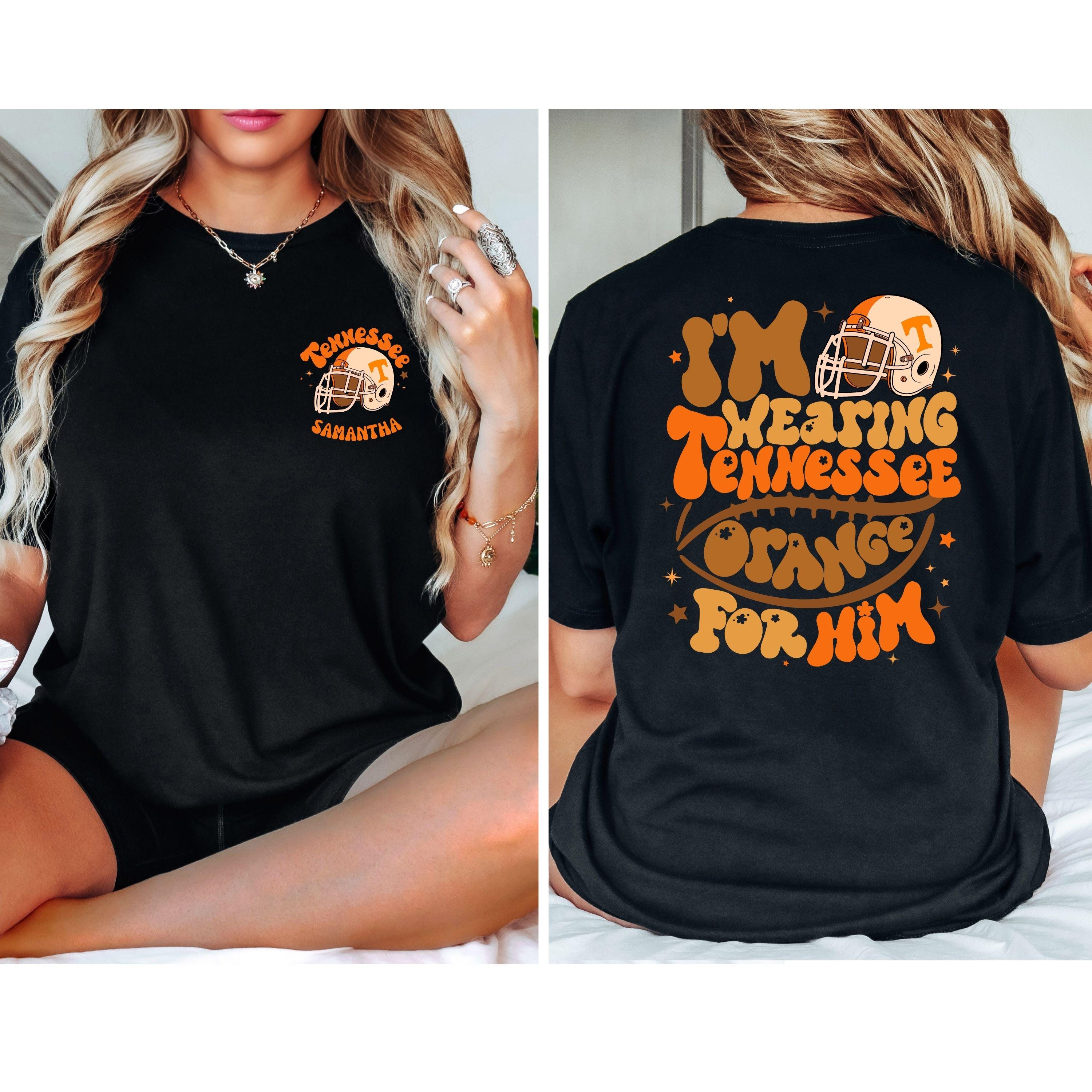 Custom Name I'm Wearing Tennessee Orange For Him Shirt, Tennessee Orange Shirt, Football Team Shirt, Game Day T-shirt, Game Day Vibes