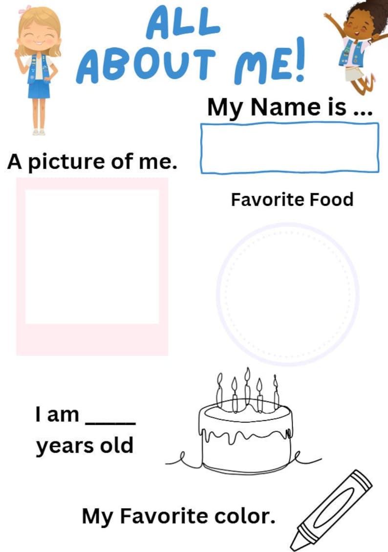 Girl Scout Daisy About Me - Etsy