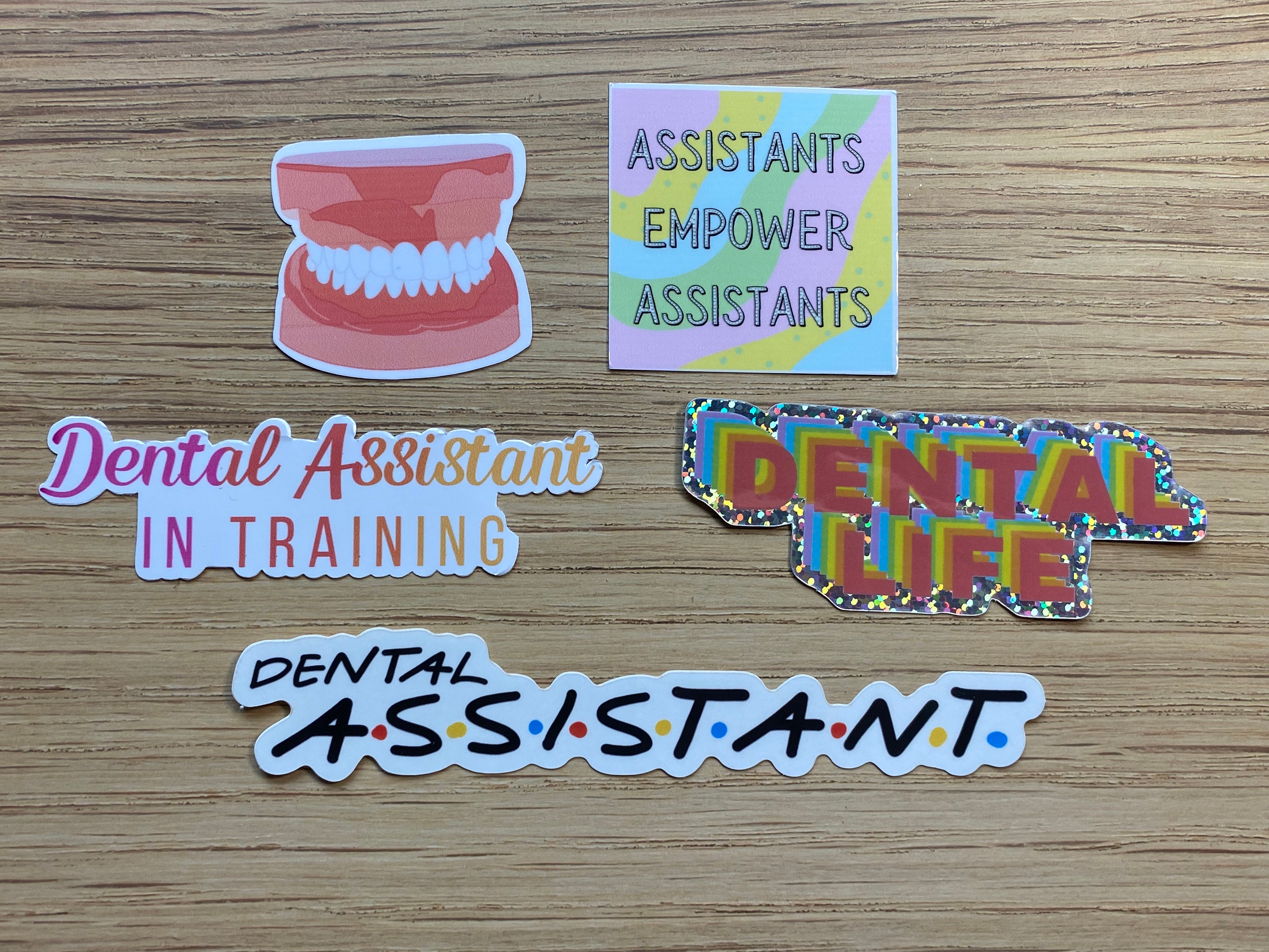 5 Stickers Dental Assistant Student Sticker Pack Student Etsy