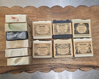 Full Set Deal | The DEEP WOODS Collection | Small Batch Cold Process Tallow Body Soap | RippleRoot Studios