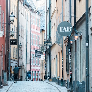 Stockholm Sweden Photography - Cobblestone on Gamla Stan - Architecture, Fine Art Photograph, Stockholm, Sweden, Home Decor, Large Wall Art