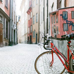 Stockholm Sweden Photography - Sunset on Gamla Stan, Architecture, Fine Art Photograph, Stockholm, Sweden, Home Decor, Large Wall Art