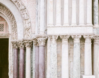 Venice, Italy Photography - Columns of Saint Mark's - Florence, Architecture, Fine Art Photograph, Home Decor, Large Wall Art