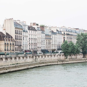 Paris, France Photography - On the Seine, Architecture Fine Art Photograph, Urban Home Decor, Large Wall Art