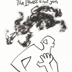 The Illness is Not You page - original ink drawing comic page ~7&quot; x 9&quot;