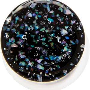 Crushed Opal Borosilicate Glass Double Flare Plugs