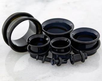 Paire de tunnels noirs à torchère unique